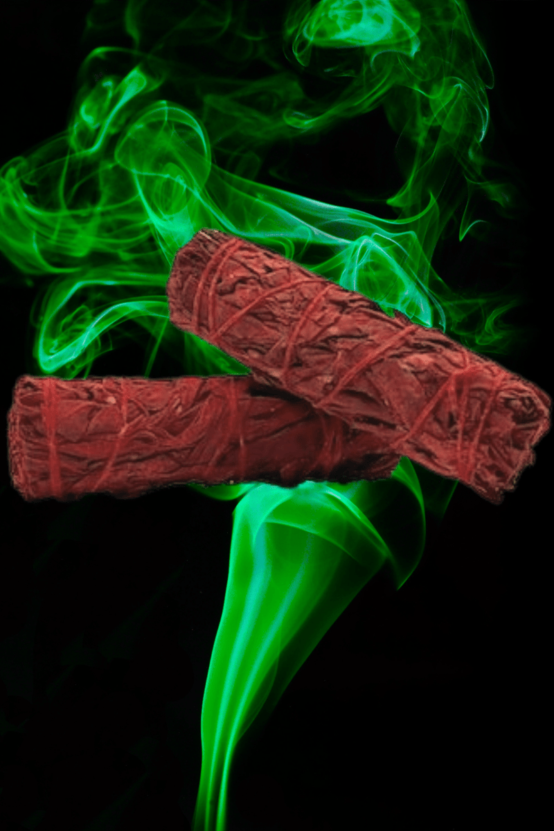 Dragon's Blood White Sage Smudge Stick - Dusty Rose Essentials