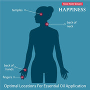 Happiness Pulse Essential Oil Point Roller 9ml - Dusty Rose Essentials