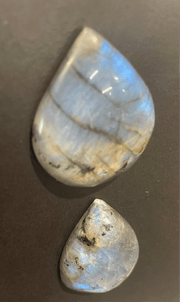 Labradorite Flat - Back Cabochon - Dusty Rose Essentials