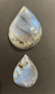 Labradorite Flat - Back Cabochon - Dusty Rose Essentials