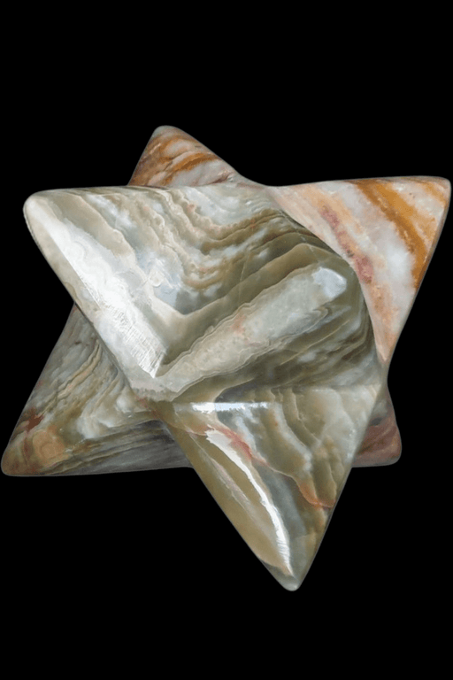 Large Green Onyx Merkaba - Dusty Rose Essentials