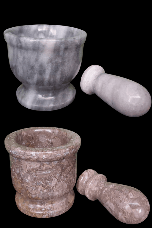 Marble Mortar & Pestle - Dusty Rose Essentials