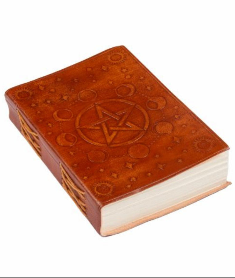 Moon Phase & Pentacle Journal w/ Dust Cover Bag - Dusty Rose Essentials
