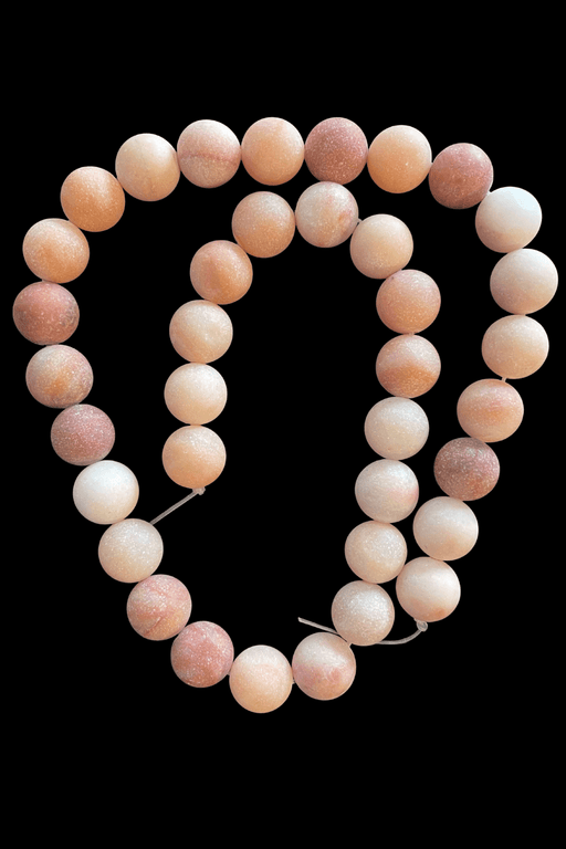 PINK AVENTURINE Threaded Beads - Dusty Rose Essentials