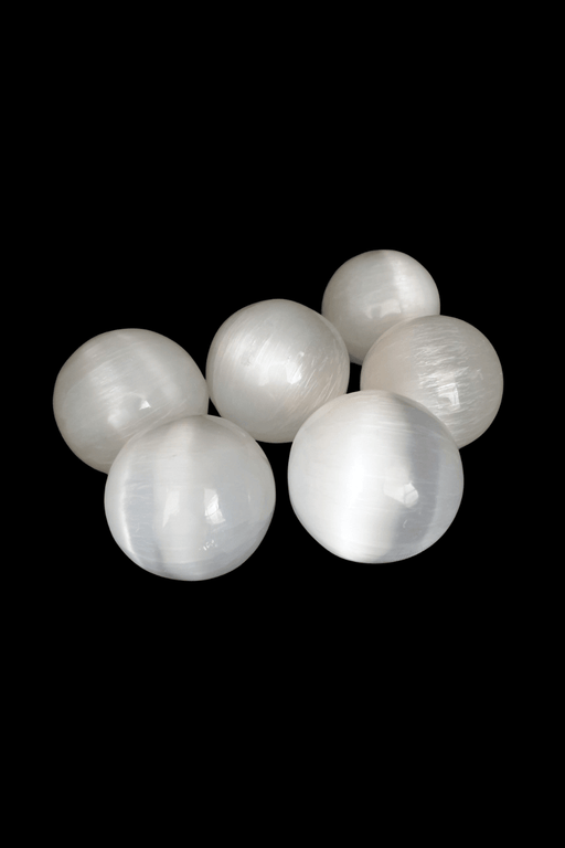 Selenite (Satin Spar) Sphere ≈4 cm diam. - Dusty Rose Essentials