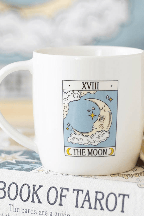The Moon Vintage Tarot Mug - Dusty Rose Essentials