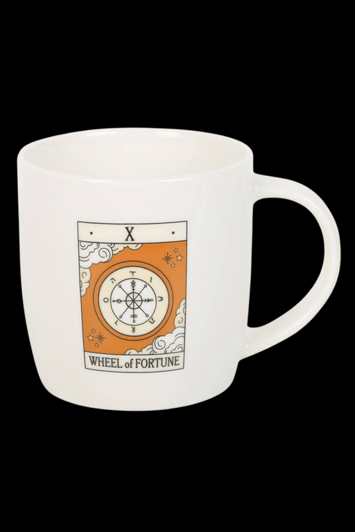 The Wheel of Fortune Vintage Tarot Mug - Dusty Rose Essentials
