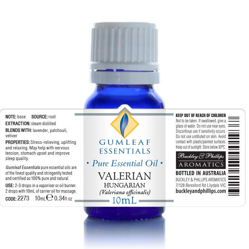 Valerian European Essential Oil 10ml - Dusty Rose Essentials