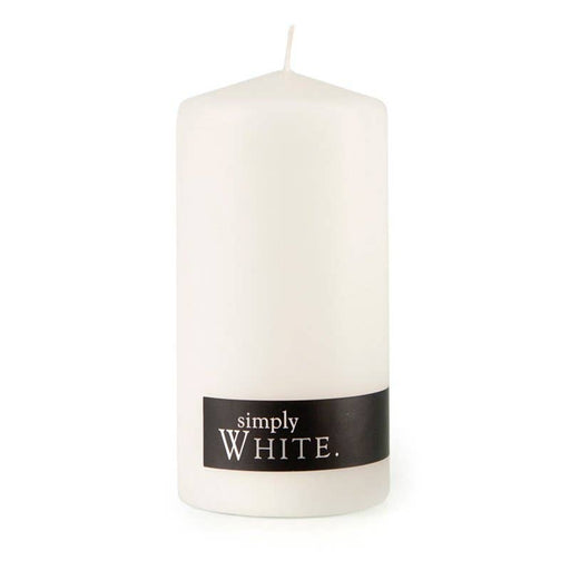 White Pillar Candle Standard - Dusty Rose Essentials