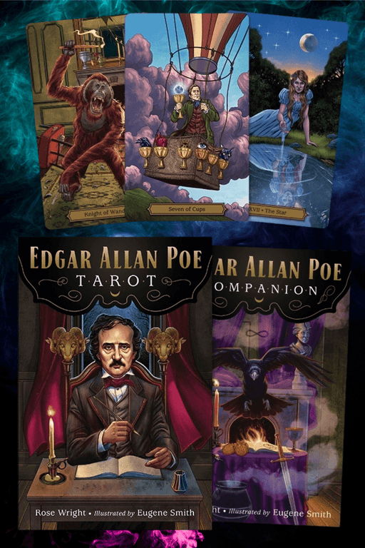 Edgar Allan Poe Tarot Card Deck - Dusty Rose Essentials Witchcraft supplies