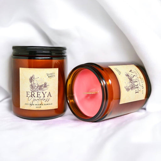 Freya Goddess Candle 200g ~ Victorian Goddess - Dusty Rose Essentials