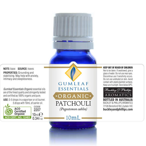 Organic Patchouli Essential Oil 10 ml - Dusty Rose Essentials