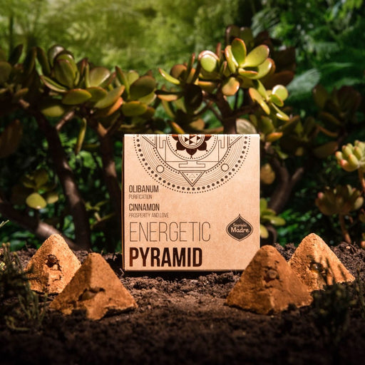 Sagrada Madre Sacred Geometry Energetic Pyramid~ Olibanum & Cinnamon - Dusty Rose Essentials