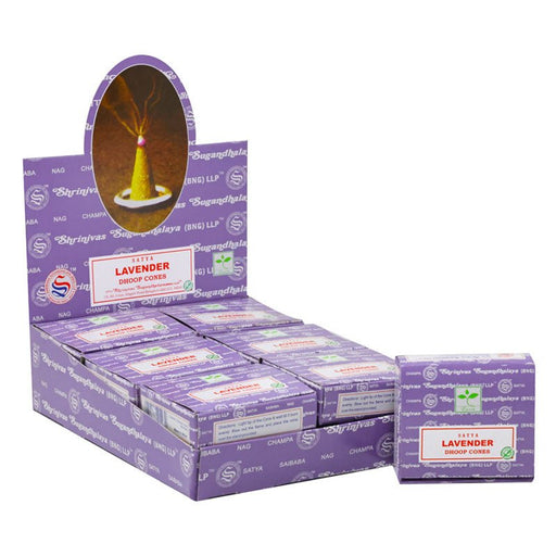 Satya Lavender Dhoop Incense Cones - Dusty Rose Essentials