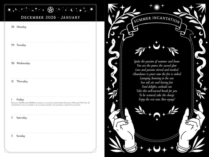 2027 Witch's Diary - Southern Hemisphere - PRE - ORDER - Dusty Rose Essentials