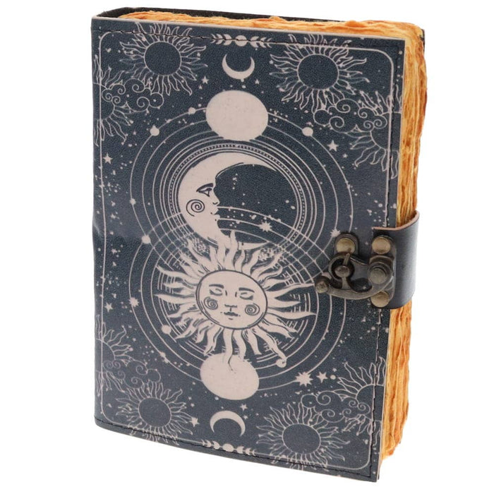 LEATHER JOURNAL - Constellation Print 12cm x 17cm