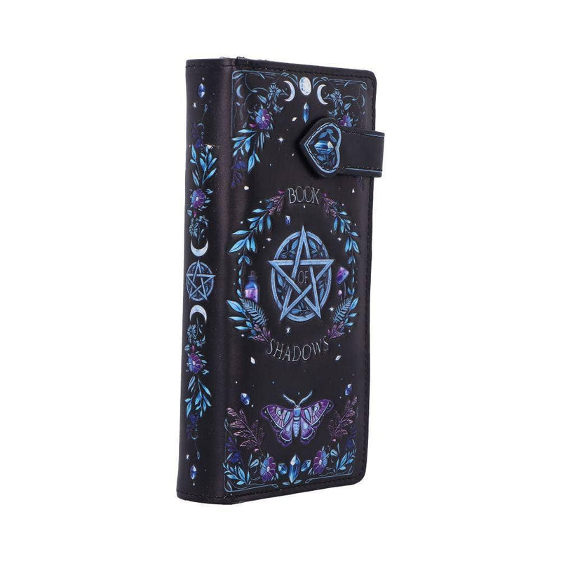 purse with celestial design featuring stars, moons, and butterflies on a white background