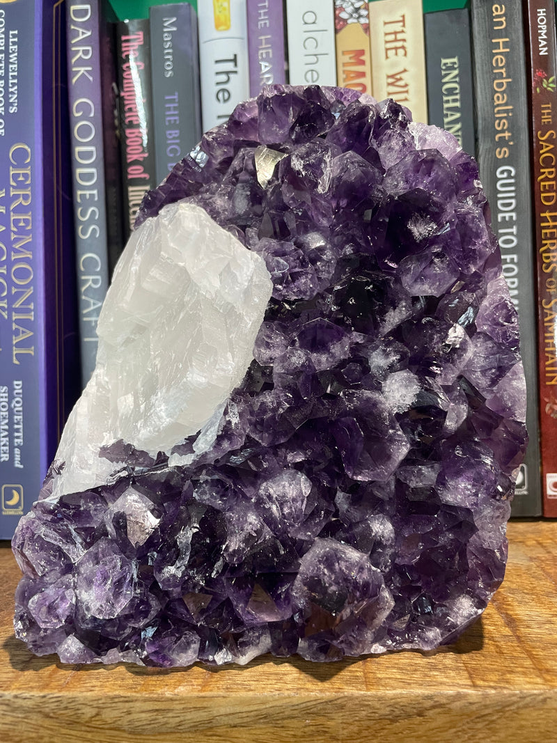 Amethyst Freeform with Calcite Inclusion over 3 KG