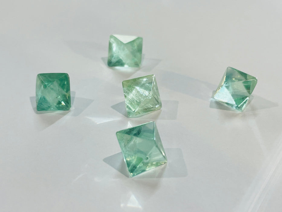 Fluorite Octahedron 5-pack