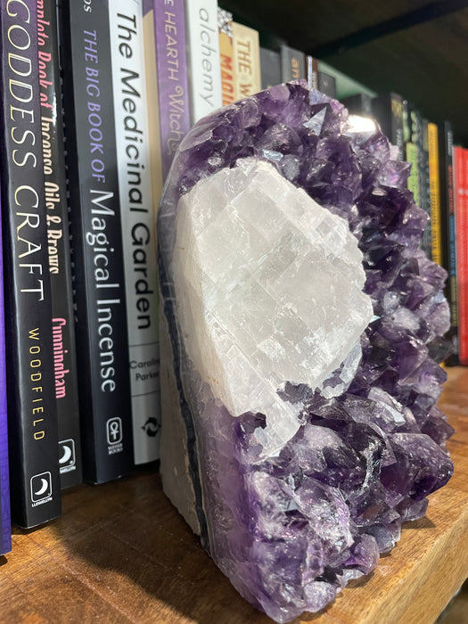 Amethyst Freeform with Calcite Inclusion over 3 KG