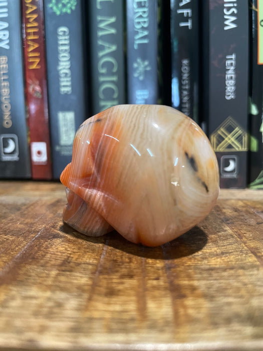 Banded Carnelian Skull