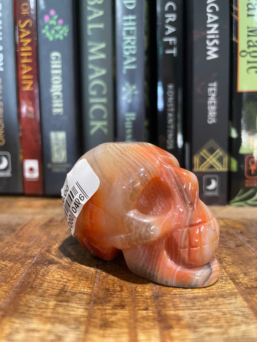 Banded Carnelian Skull