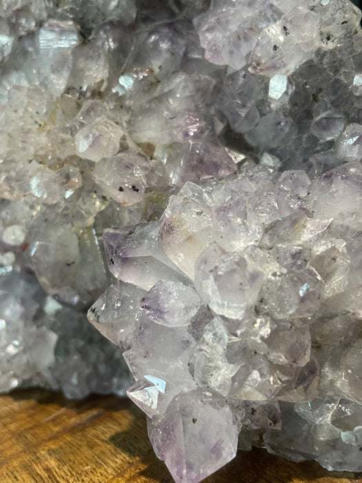 Base Cut Amethyst with Flower Formation over 1.8kg