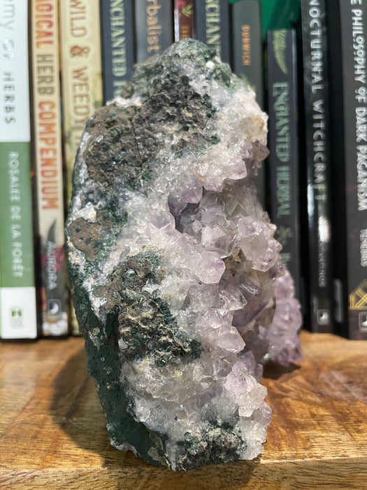 Base Cut Amethyst with Flower Formation over 1.8kg