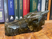 labradorite crystal carved dragon skull