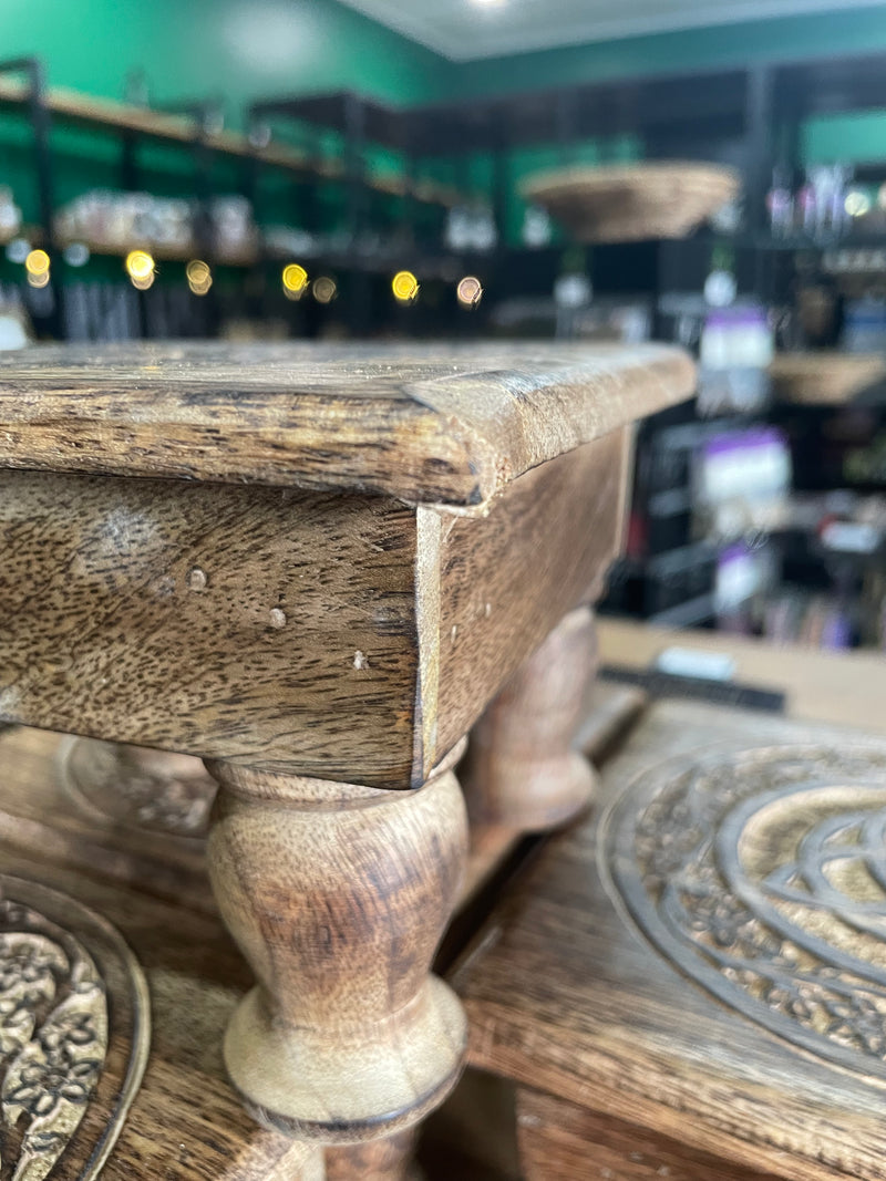 SECONDS Small Pentacle Rustic Altar Table