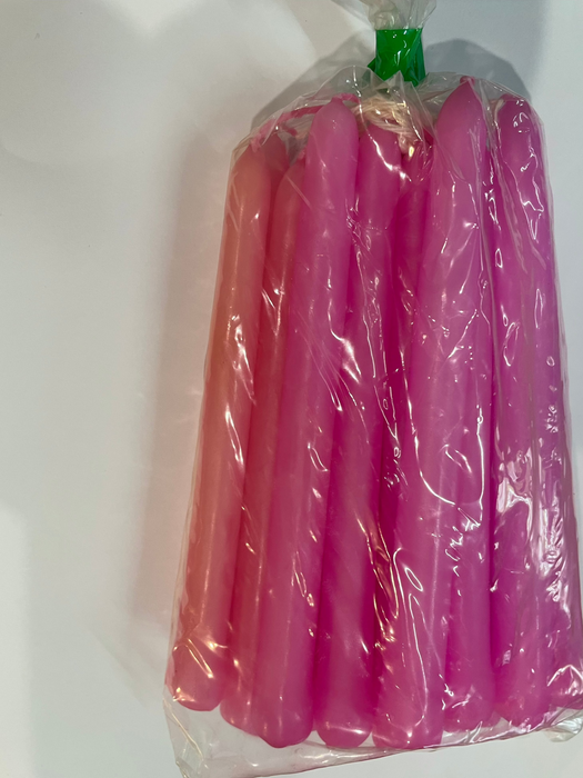 SECONDS Bulk 20 Pack Hot Pink Tiny Taper Spell Candles