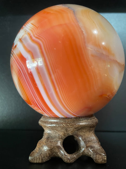 Carnelian Sphere approx. 549 grams