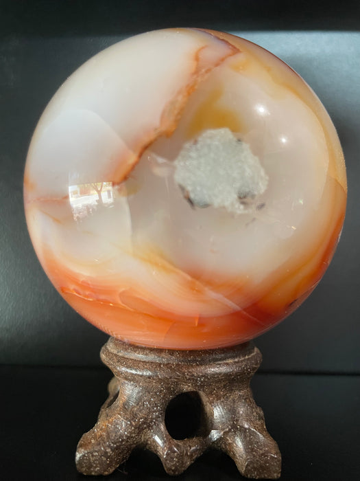 Carnelian Sphere approx. 549 grams