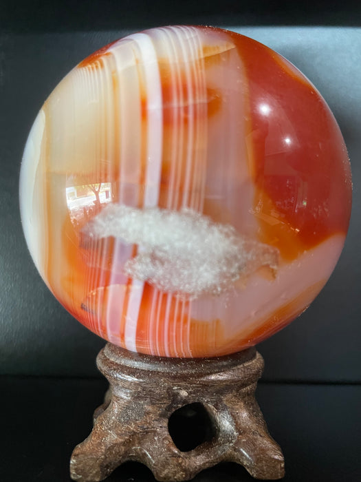 Carnelian Sphere approx. 549 grams