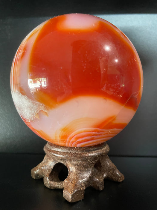 Carnelian Sphere approx. 549 grams