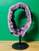 Amethyst Slice On Metal Stand IN - STORE COLLECTION ONLY - Dusty Rose Essentials