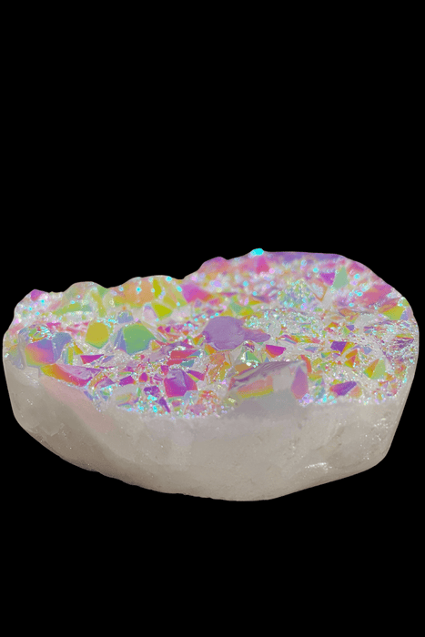 Angel Aura Quartz Heart 197 grams - Dusty Rose Essentials