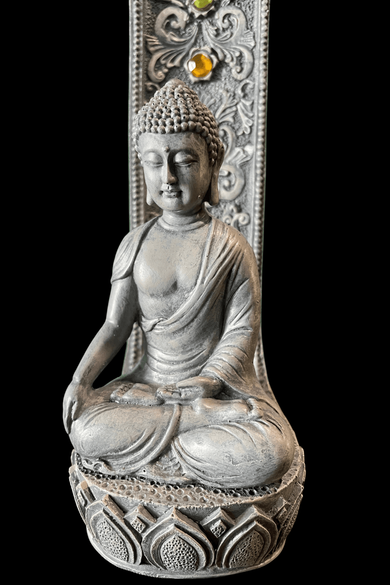 Buddha 7 Chakra Incense Holder 28.5 cm - Dusty Rose Essentials