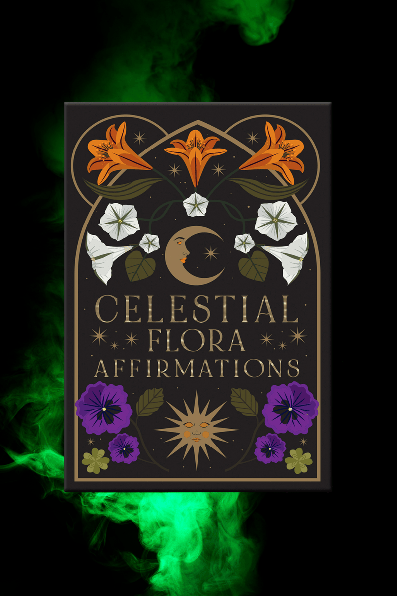 Celestial Flora Affirmations Deck - Dusty Rose Essentials