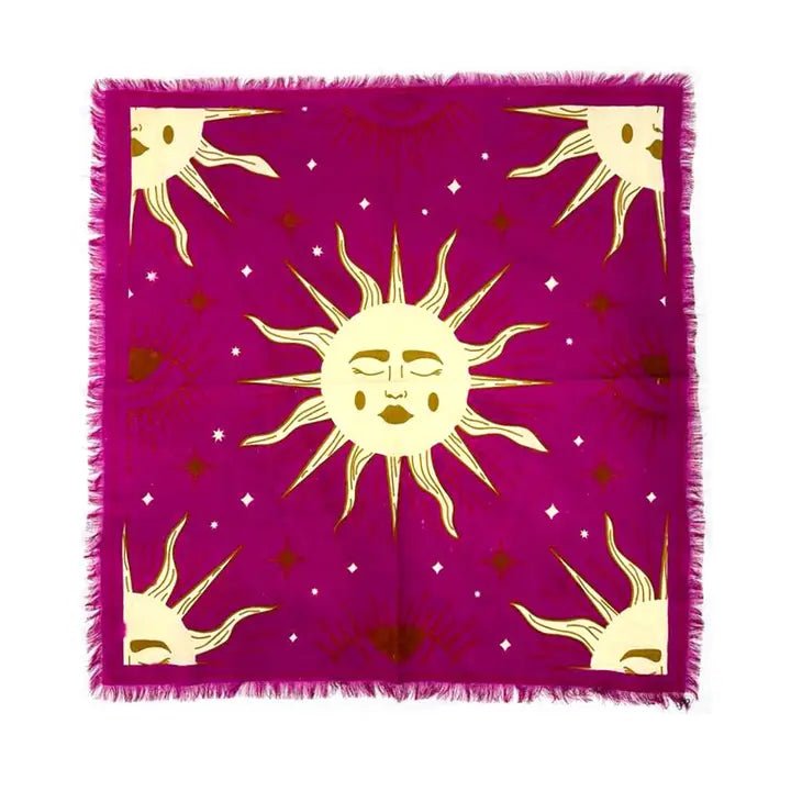 Celestial Sun Altar Cloth (24 x 24 in.) - Dusty Rose Essentials