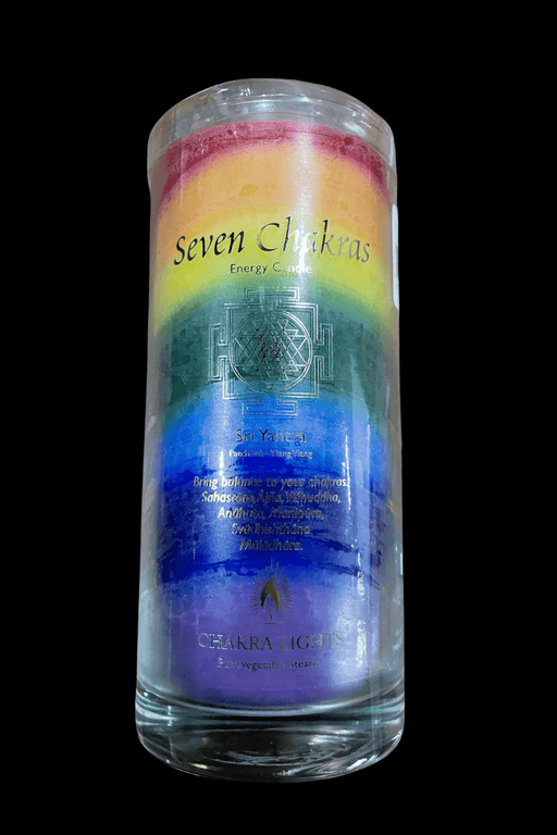 Chakra Lights Candle - Patchouli - Dusty Rose Essentials