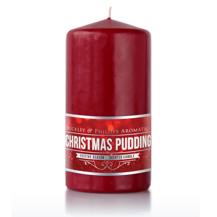 Christmas Pudding Pillar Candle PRE - ORDER - Dusty Rose Essentials