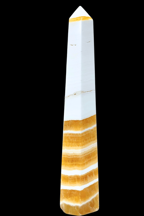 CLEARANCE Banded Orange Calcite Generator 19.5 CM - Dusty Rose Essentials