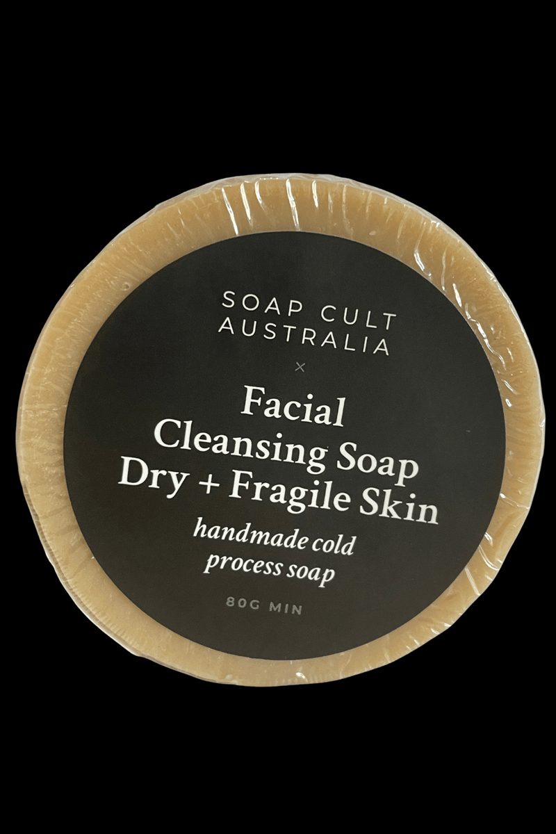 CLEARANCE Facial Cleansing Soap - Dry & Fragile Skin 80 grams - Dusty Rose Essentials