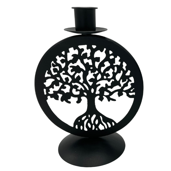 CLEARANCE Metal Tree of life Candle Holder - Dusty Rose Essentials