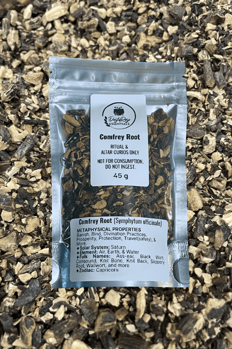 Comfrey Root 45 or 100 Grams - Dusty Rose Essentials