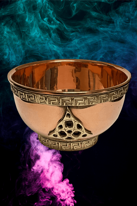 Copper Offering Bowl Triquetra - Dusty Rose Essentials