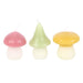 Cottagecore Pastel Mushroom Candles set of 3 - Dusty Rose Essentials