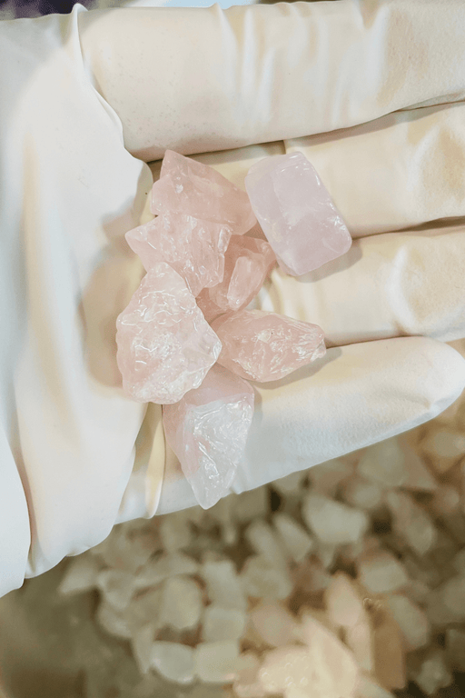 Crystal Large Chips ~ Rose Quartz 500 Grams - Dusty Rose Essentials