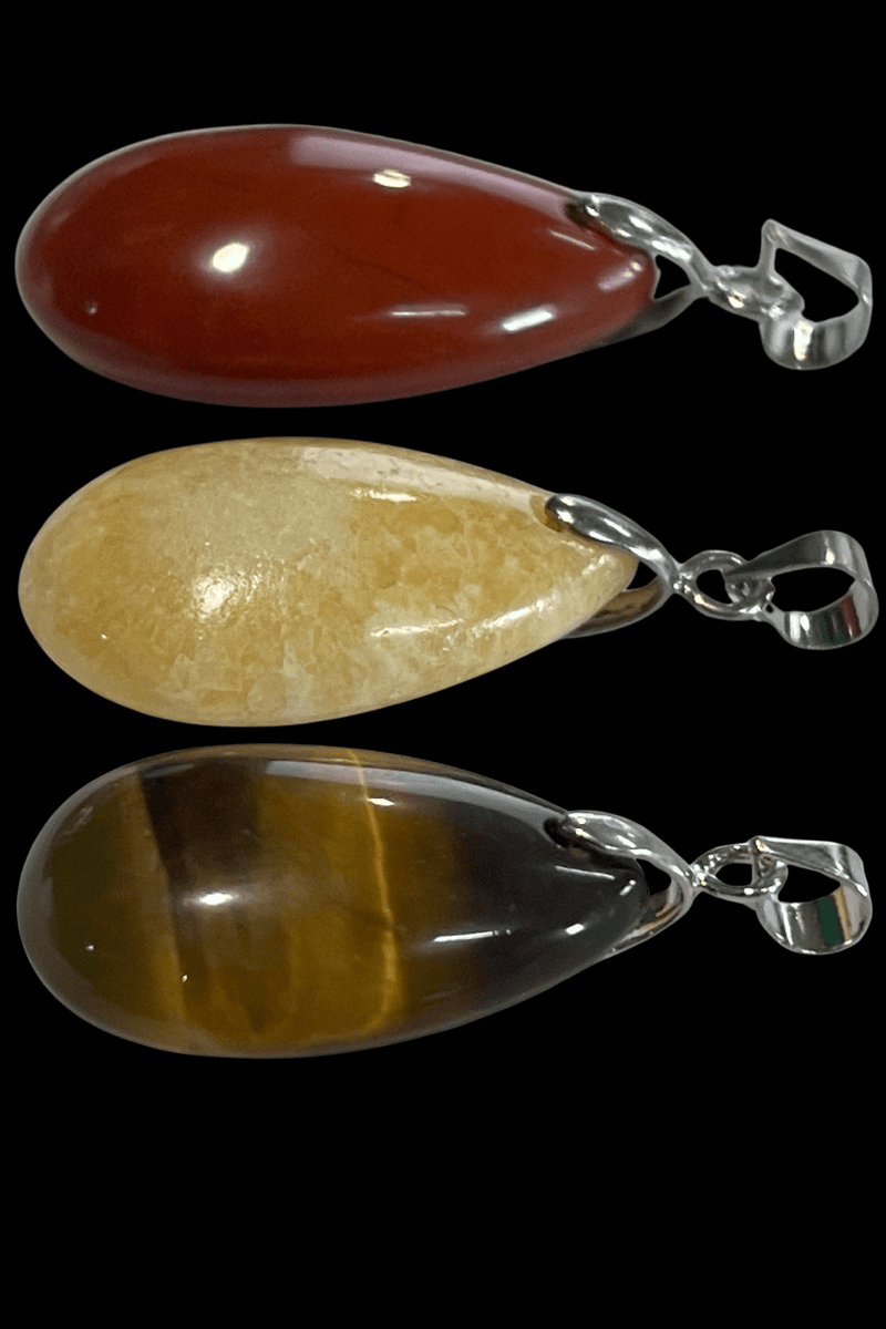 Crystal Teardrop Pendant - Dusty Rose Essentials